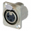 Click to see a larger image of Neutrik 3-pin female XLR universal panel socket