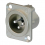 Click to see a larger image of Neutrik 3-pin male XLR universal panel socket