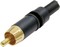 Click to see a larger image of Neutrik NYS373-0- RCA Phono Plug - Black ID Band