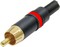 Click to see a larger image of Neutrik NYS373-2 RCA Phono Plug lug - Red ID Band