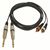 Click to see a larger image of W Audio 1.5M 2 x Phono - 2 x Mono 6.35 Jack Cable