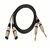 Click to see a larger image of W Audio 2M 2 x XLR Male - 2 x 6.35 Mono Jack Cable