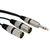 Click to see a larger image of W Audio 2M 6.35 Stereo Jack - 2 x XLR Male Cable