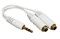 Click to see a larger image of 3.5mm stereo Y splitter for iPod