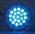 Click to see a larger image of GU10 Mains Voltage LED lamp 18 LEDs 230Vac - Blue