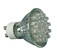 Click to see a larger image of GU10 Mains Voltage LED lamp 18 LEDs 230V AC - Multicolour