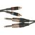 Click to see a larger image of 2 x 6.3mm mono plugs - 2 x RCA phono plugs - 6.0m