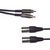 Click to see a larger image of Signal lead- 2 x XLR plugs to 2 x RCA phono plugs - 3.0m