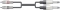 Click to see a larger image of Chord CLASSIC Twin RCA to Twin 6.3mm Jack 1.5m