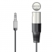 Click to see a larger image of Stereo 3.5mm Mini-Jack to Mono Male XLR Cable 1.5m