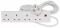 MSNR05 4-way extension lead- neon- 5.0m - Click to enlarge Click to see a larger image of MSNR05 4-way extension lead- neon- 5.0m