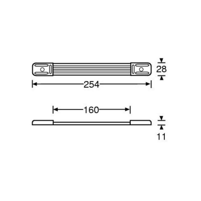 Strap handle for cases - nickel ends