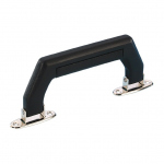 Case Drop handle - light duty plastic - black/nickel