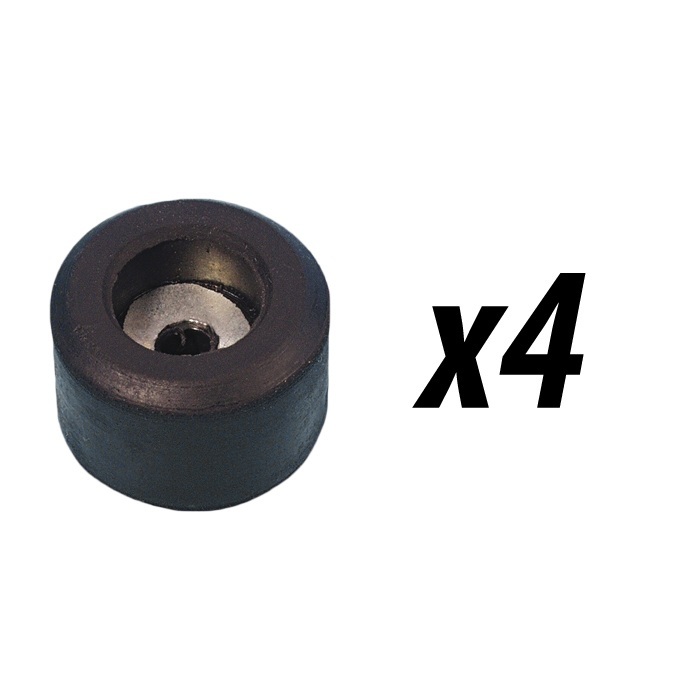 Pack of 4 Case/Speaker Cabinet feet 25mm x 15mm