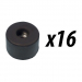 Click to see a larger image of Pack of 16 Case/Speaker Cabinet Feet 38mm x 25mm