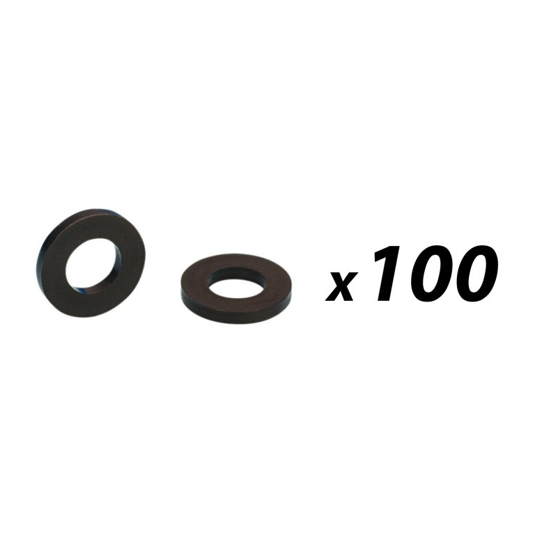 Pack of 100 M6 Black Nylon Washer