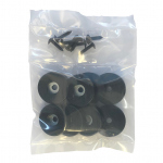 8 pcs 38mm x 10mm Speaker Cabinet Rubber Feet with Screws