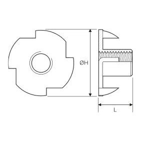 100 Pack of M5 Tee Nut (teenut)