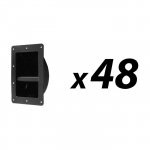 Bulk Carton of 48 Tuff Cab 3402P Black Medium Speaker Bar handle (10 hole)