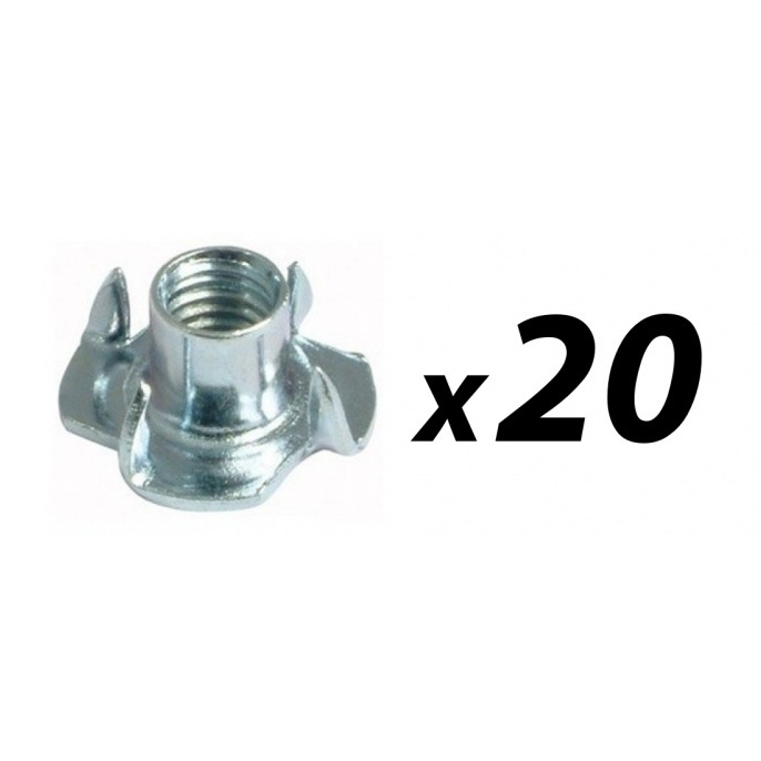 Bag of 20 M6 Tee Nut (teenut)