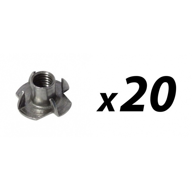 20 Pack of M5 Tee Nut (teenut)