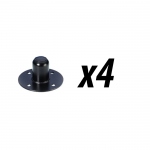 Pack of 4 Short Internal Steel Top Hat Speaker Mounting 35mm adaptor for stand