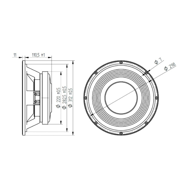 Beyma 12LX60V2 - 12 inch 700W 8 Ohm