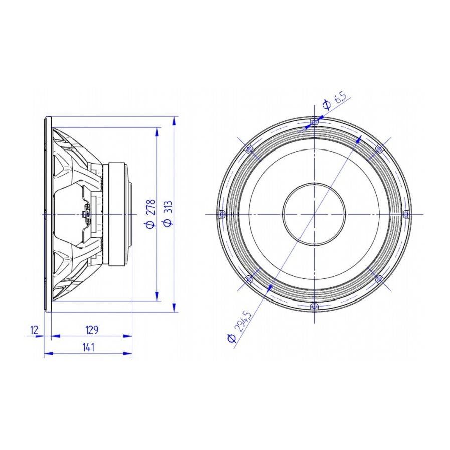 Beyma 12MC500 - 12 inch 500W 8 Ohm