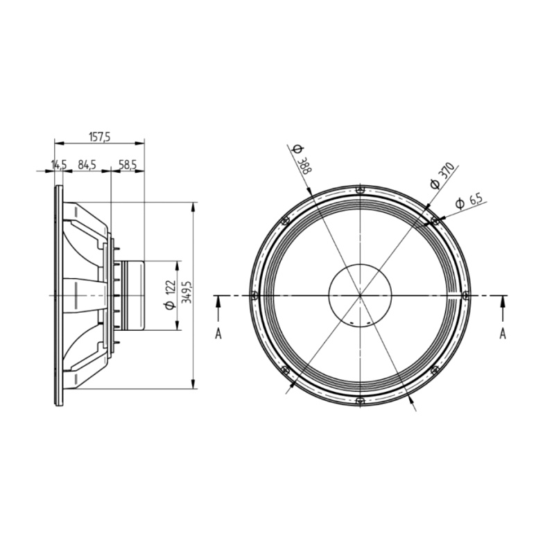 Beyma 15P80Nd - 15 inch 800W 8 Ohm