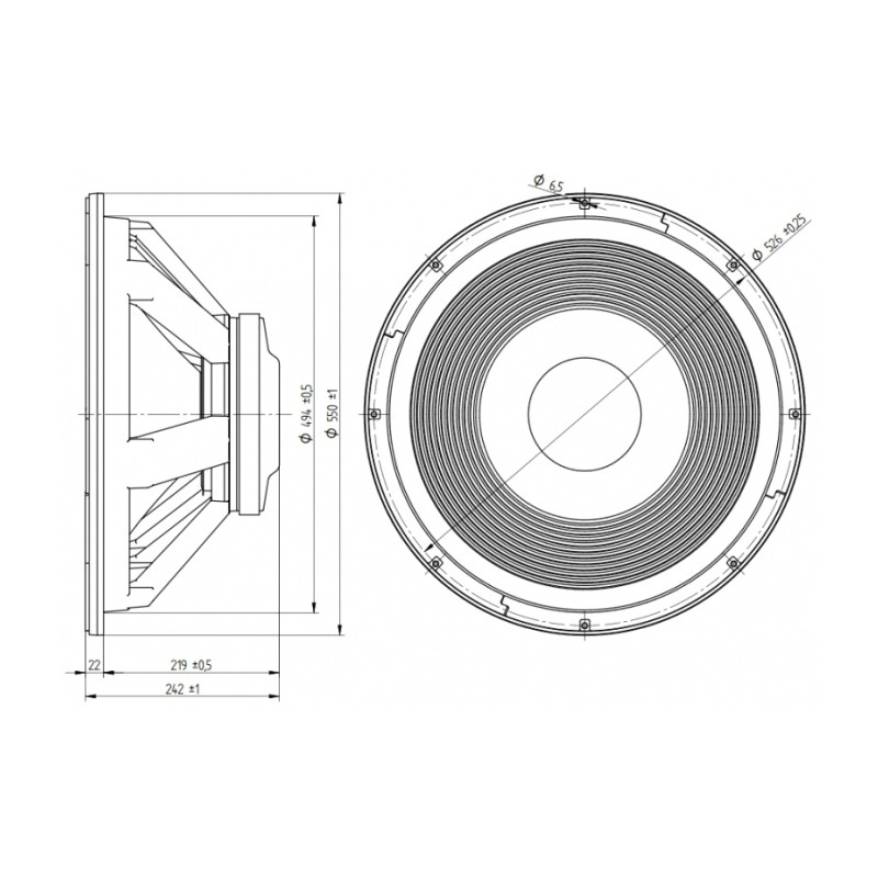 Beyma 21PW1400Fe - 21 inch 1400W 8 Ohm