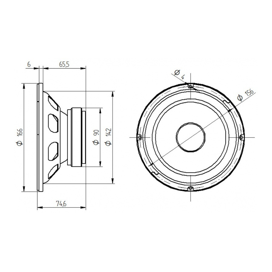 Beyma 6B30/P - 6.5 inch 50W 8 Ohm