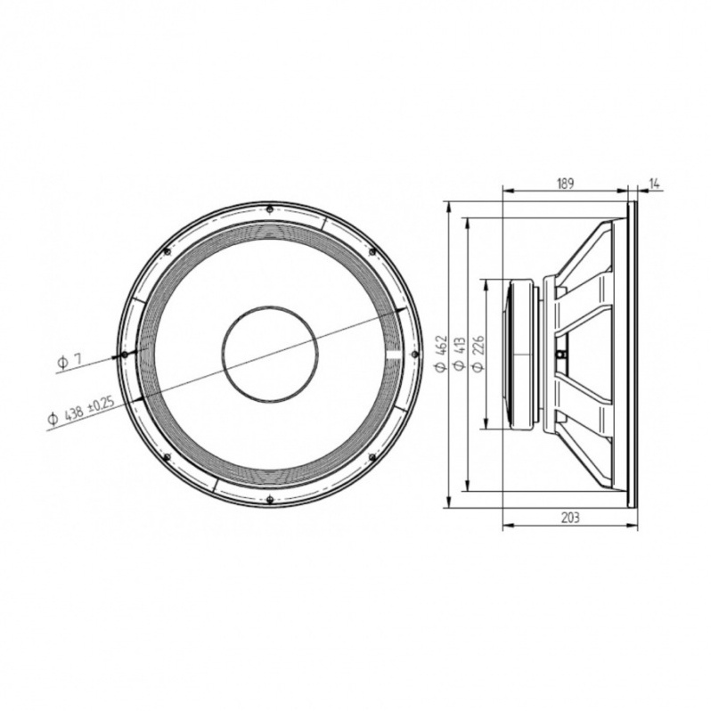 Beyma 18P1000Fe - 18 inch 1000W 8 Ohm