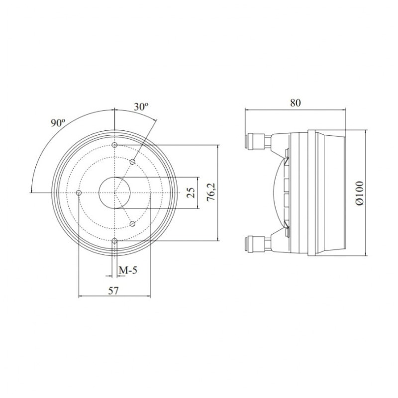 Beyma CP385Nd 8 Ohm 70W 1 inch Bolt-on Compression Driver