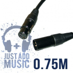 JAM 75cm Balanced XLR Mic Cable / Signal Lead