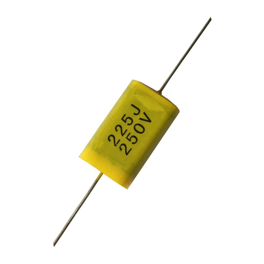 100 Pack of Crossover Capacitor Metallised Polypropylene 2.2uF 250V (Narrow)