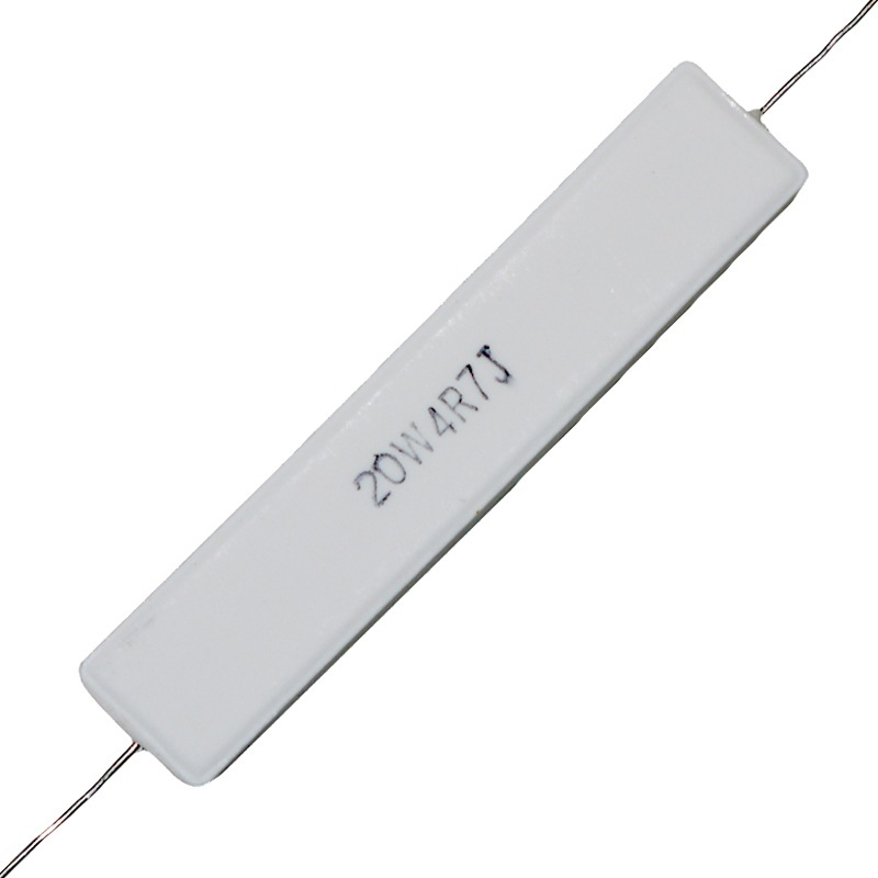 Cement Resistor SQP 20W 4.7 Ohm (axial)
