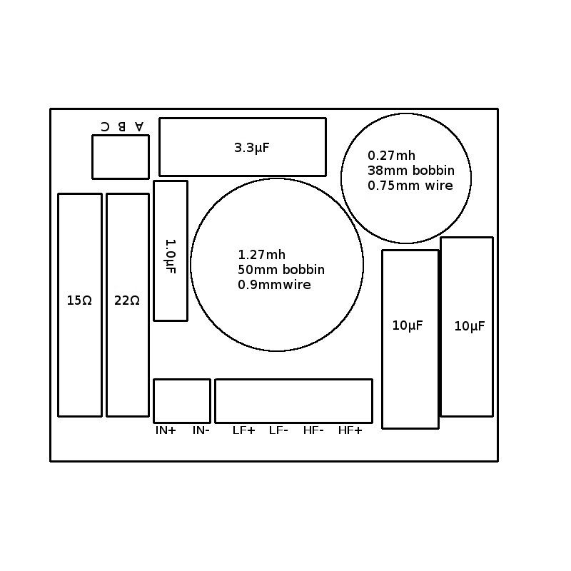 2-way Custom Crossover for P-Audio SN6-150CX