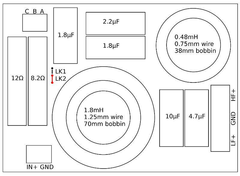 Custom Crossover for B&C 15NDL76  and B&C DE52