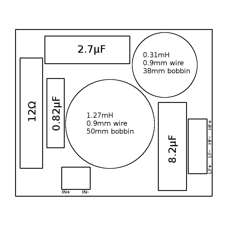 Custom Crossover for B&C DE10 with 8 inch Woofer