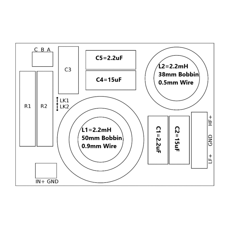 Convair 2-way Crossover 800Hz 