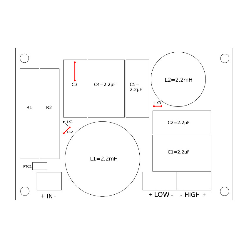 Convair 2-way Crossover 1.2KHz (16 ohm)