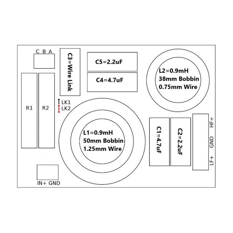 Convair 2-way Crossover 2.0KHz 