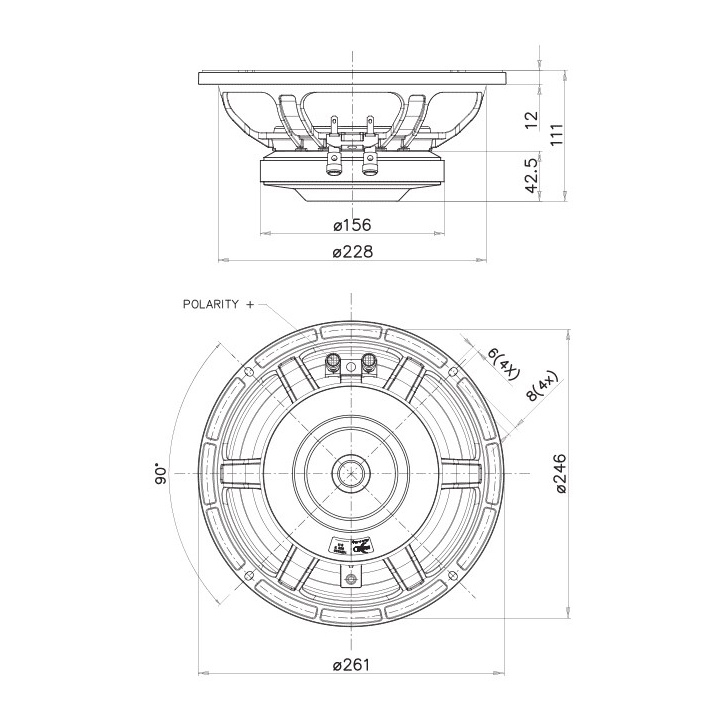 Faital Pro 10PR330 - 300W 8 Ohm Loudspeaker