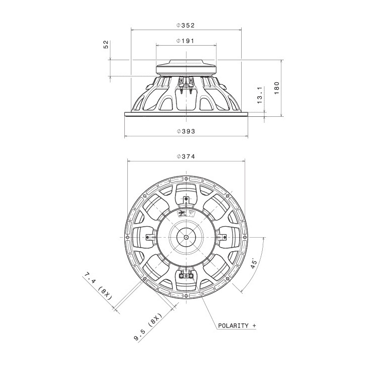 Faital Pro 15FH510 15 inch 500W 8 Ohm