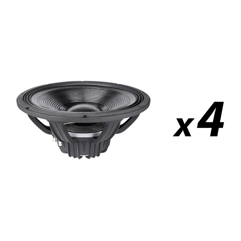 Faital Pro 18XL1600 - 18 inch 1600W 8 Ohm Loudspeaker Four Pack