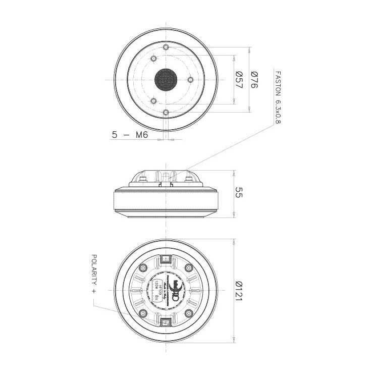 Faital Pro HF109 1 inch Compression Driver 60 W 8 Ohm