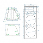 Fane EN21501 2 x 15 inch + 1 inch General Purpose 2-way Full Range Speaker Design