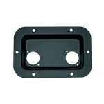 Recessed Steel Connector Plate for 2 x Speakon or XLR