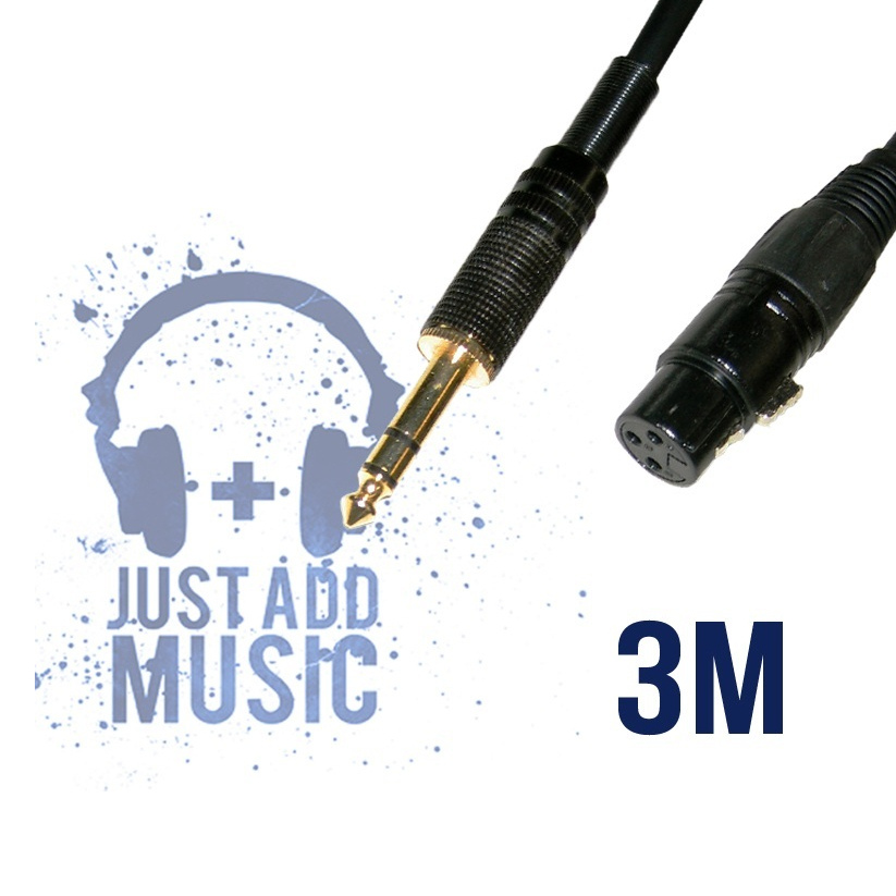 JAM 3m XLR Female to 6.35mm Balanced TRS Jack