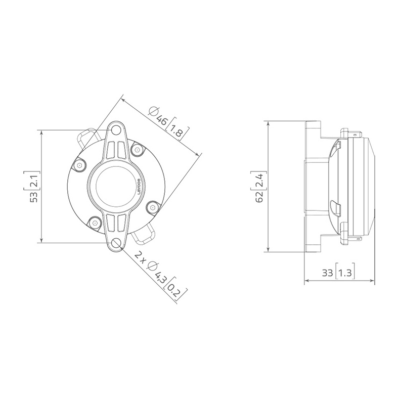 Lavoce DN07.10LM 0.75 inch Compression Driver 10W 8 Ohm